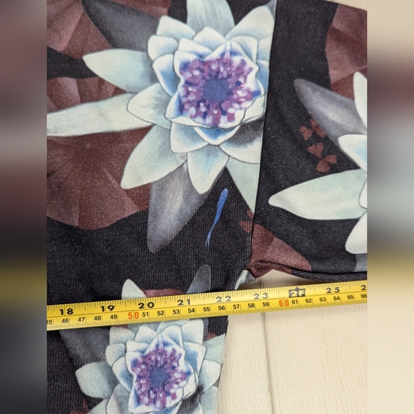 Adidas X Shinpei Naito FARM Lotus Sweatshirt Floral Fish Dark Gray Womens Medium - Picture 7 of 8